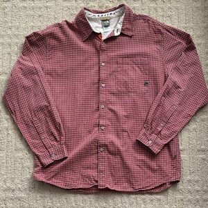 The North Face A5 Series Red Plaid Long-Sleeve Button-Down Shirt